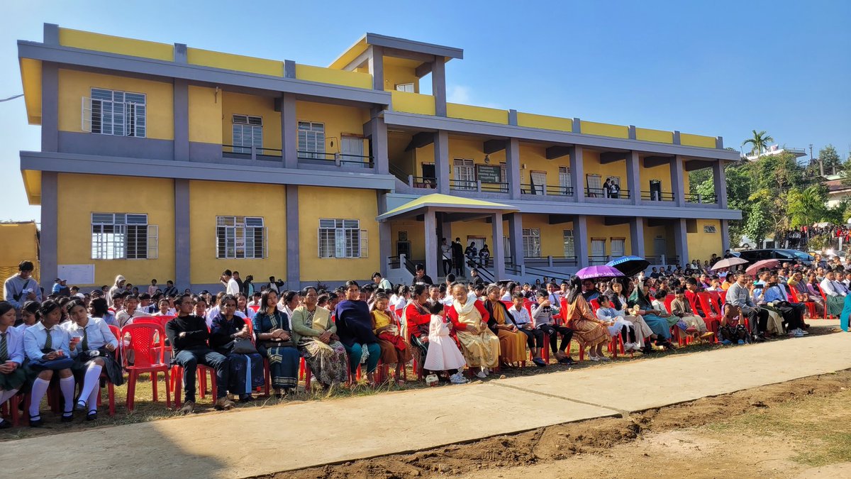 Today, attended the closing ceremony of Golden Jubilee celebrations of Nongtalang Govt.Secondary School with Chief Guest Hon'ble Minister of Education <a href="/RakkamA_Sangma/">Rakkam A.Sangma</a> witnessed the different cultural program performed by the School.Wishing the School more success in coming years