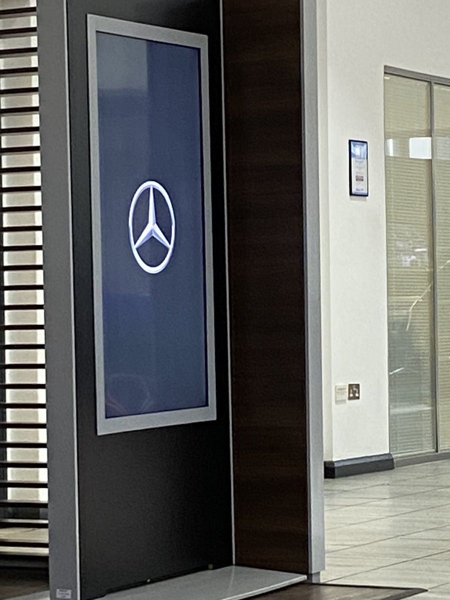 The car is in the workshop today. When the receptionist offered be to help myself to anything while I waited, I think that a new car may have been excluded from the offer