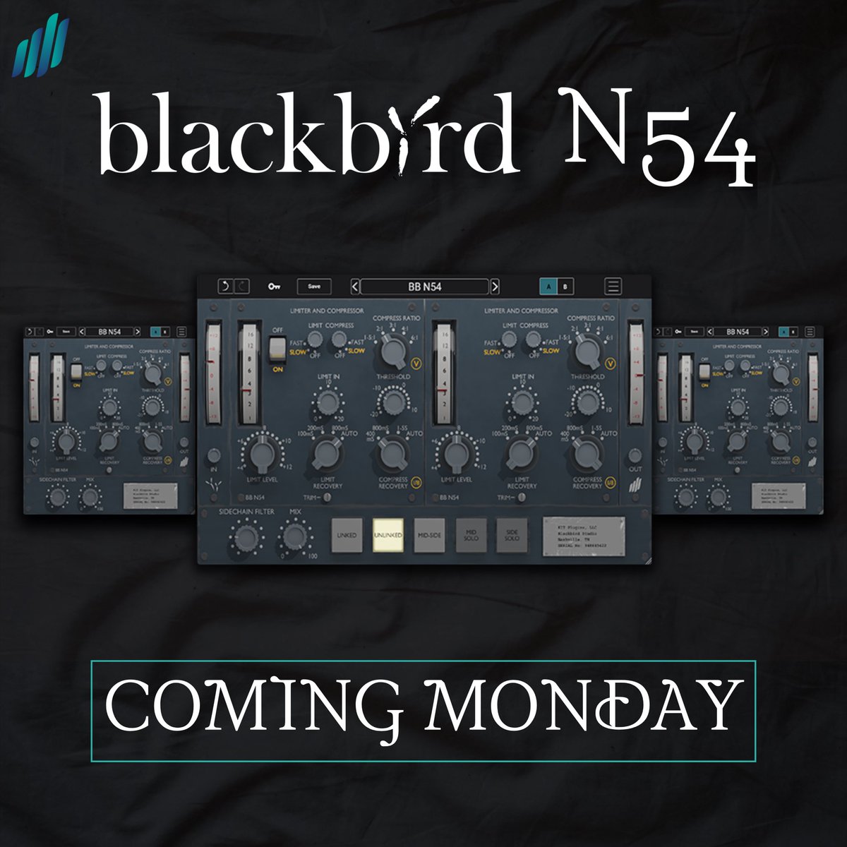 KITplugins's tweet photo. Next week, the @allblackbird plugin collection continues to expand..
#KITPlugins #blackbirdstudio #audioplugins #mixing #mastering #compressor #limiter #sounddesign #audioproduction https://t.co/cj64D96U8r