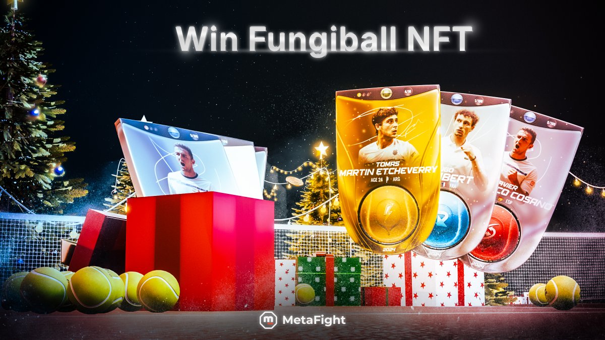 🎅 Advent Calendar with @Fungiball_off 

🎉 20x Silver Cards &amp; 1x Gold Card

Participating is simple:
1️⃣ Like, Retweet, and Comment this post
2️⃣ Follow <a href="/MetaFightOff/">MetaFight</a> &amp; @Fungiball_off 
3️⃣ Join our Telegram: t.me/MetaFightOffic…

🎁 More prizes coming this December, stay tuned