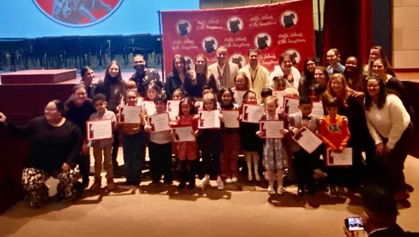 Our 1st and 2nd Grade Superintendent Students of Distinction took a picture with many of their "cheerleaders" from Morse. Team Morse is here to support our students every step of the way! <a href="/TarrySup/">Ray Sanchez</a> <a href="/ufsdtarrytowns/">Tarrytown Schools</a>