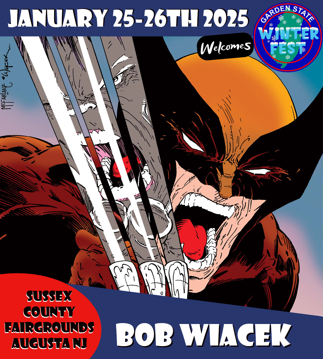 Legendary Bob Wiacek is coming to GSCF Winter Fest! Bob has inked over such pencilers as Carmine Infantino on #StarWars, Paul Smith &amp; John Romita Jr. on The Uncanny #XMen, John Byrne on Alpha Flight and Sensational She-Hulk, Walter Simonson on #XFactor
#comics #artists #comiccon