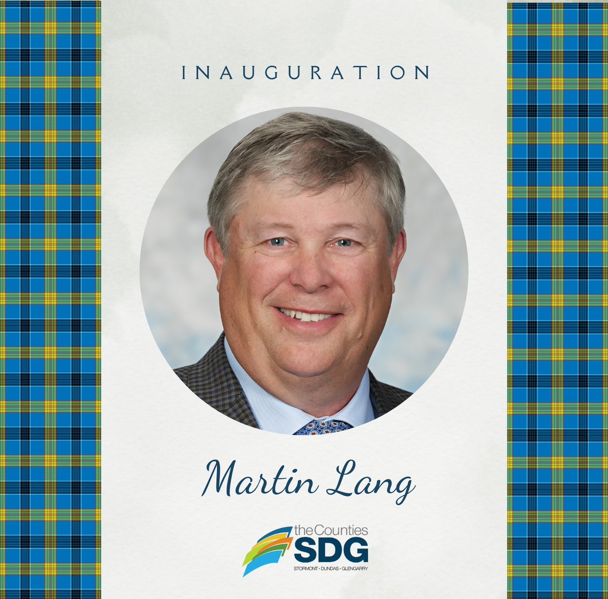 INAUGURATION DAY! Warden-elect Martin Lang will be sworn-in today as the 2025 Warden of the United Counties of Stormont, Dundas and Glengarry.

You can watch the ceremony live on our YouTube channel. Follow the link below. :)

LINK: youtube.com/watch?v=NuGHJb…

<a href="/SouthGlengarry/">South Glengarry</a>
