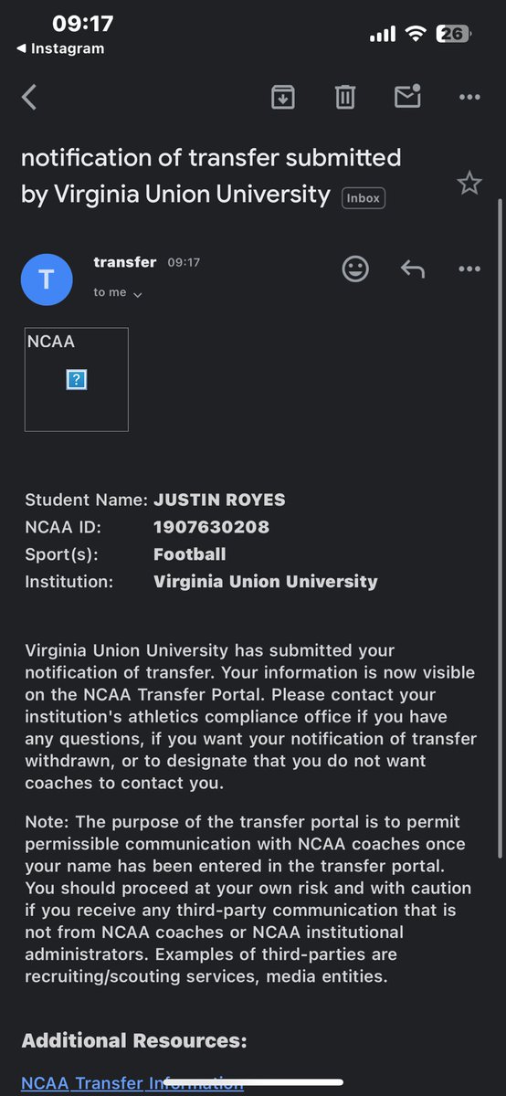 justin_royes's tweet photo. I’m Officially in the transfer portal
LT 6’5 290
20 game starter 
35+🥞
2 years of eligibility and red shirt 

https://t.co/5kH2dBrFPw

DMS ARE OPEN
757-582-8366
Bjoe28104@gmail.com https://t.co/aIjGNUVqIB