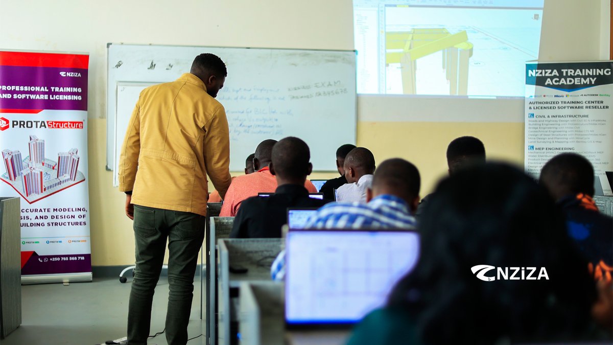 nzizaglobal's tweet image. Our university outreach in the northern province concludes today at @MusanzeCollege, empowering 4th-year students in construction technology with modern practices of structural BIM modeling using #Protastructure 2025, the updated way of delivering structural engineering projects.