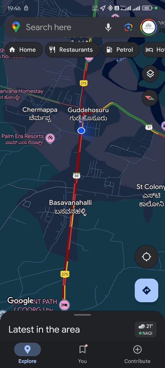 ChindanTweets's tweet photo. @CMofKarnataka 
@SPKodagu @DgpKarnataka 

Due to a religious procession at Kushalnagar, traffic is badly affected on the NH-275. I am stuck here from 6:15 PM. While the people have the right to celebrate, it shouldn't be at the cost of rights of others. https://t.co/pu0i8yaLHM
