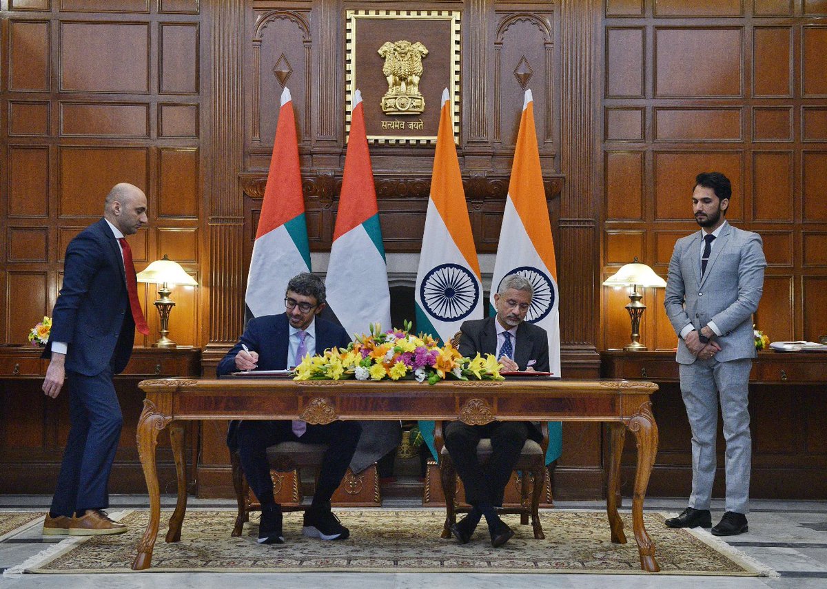 moesgoi's tweet photo. A Memorandum of Understanding (MoU) on Polar Research Collaboration was signed between the Ministry of Earth Sciences (National Centre for Polar and Ocean Research (@ncaor_goa)) and the Emirates Polar Mission Steering Committee / International Affairs Office at the Presidential Court of the United Arab Emirates on December 13, 2024. The MoU was signed by Dr M Ravichandran, Secretary, MoES, and HE Abdulla Balalaa, Assistant Minister of Foreign Affairs for Energy and Sustainability Affairs and Vice-Chair, UAE Polar Mission Steering Committee during the 15th India-UAE Joint Commission Meeting held in New Delhi. The agreement focuses on advancing #PolarResearch, #ClimateScience and #SustainableDevelopment, reflecting a strong commitment to #ScientificCollaboration, #EnvironmentalProtection and strengthening India-UAE ties in addressing global #polar challenges.

#MoU #NCPOR #EPMSE #IndiaUAE #MoES #EarthSciences 

@PMOIndia @OfficeofDrJS @DrJitendraSingh @ravi_moes @PIB_India @Mib_India @PIBEarthScience @ESSO_INCOIS @MoesNiot  @Indiametdept @ncs_earthquake @CentreCoastal @esso_ncess @iitmpune @cmlre_kochi  @ncaor_goa @ncmrwfmoes