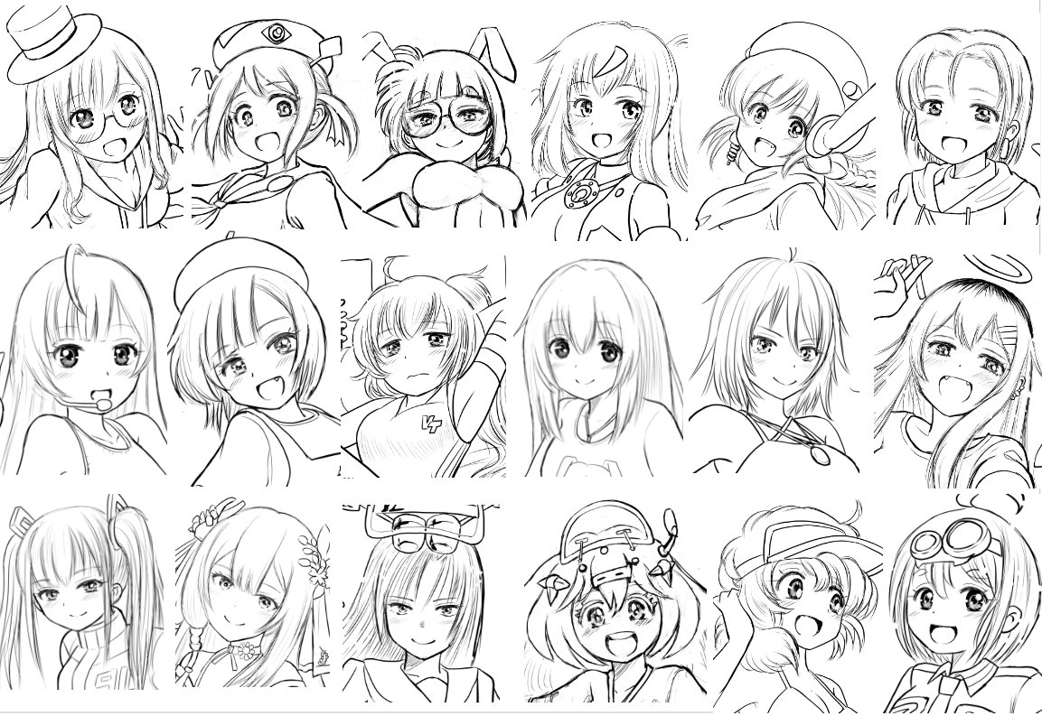 今年も作ります「よその子本」
昨年はメイン本が終わったあとに15人を描き下ろしたのですが、これは死ぬという事が判ったのでw今年は「おやすみらくがき」を清書する流れにしました。
なお順番はランダムです。実際はこれに顔の向きが見開きで同じにならないよう調整します。
 
ご協力者(続 