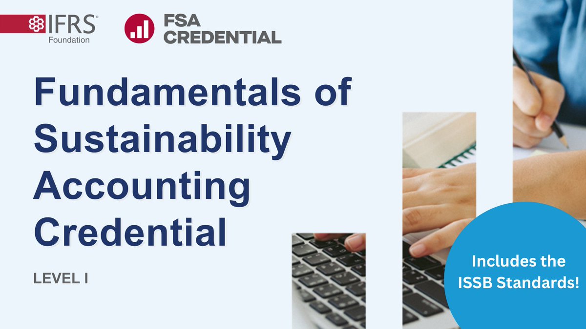 IFRSFoundation's tweet photo. Take charge of your professional development next year by pursuing the #FSACredential, the most advanced credential related to the #ISSB Standards.
The first testing block of 2025 opens on 1 January! Register now to take the FSA Credential Level I exam: https://t.co/cgRKJYVh7m https://t.co/SkYboLFH0y