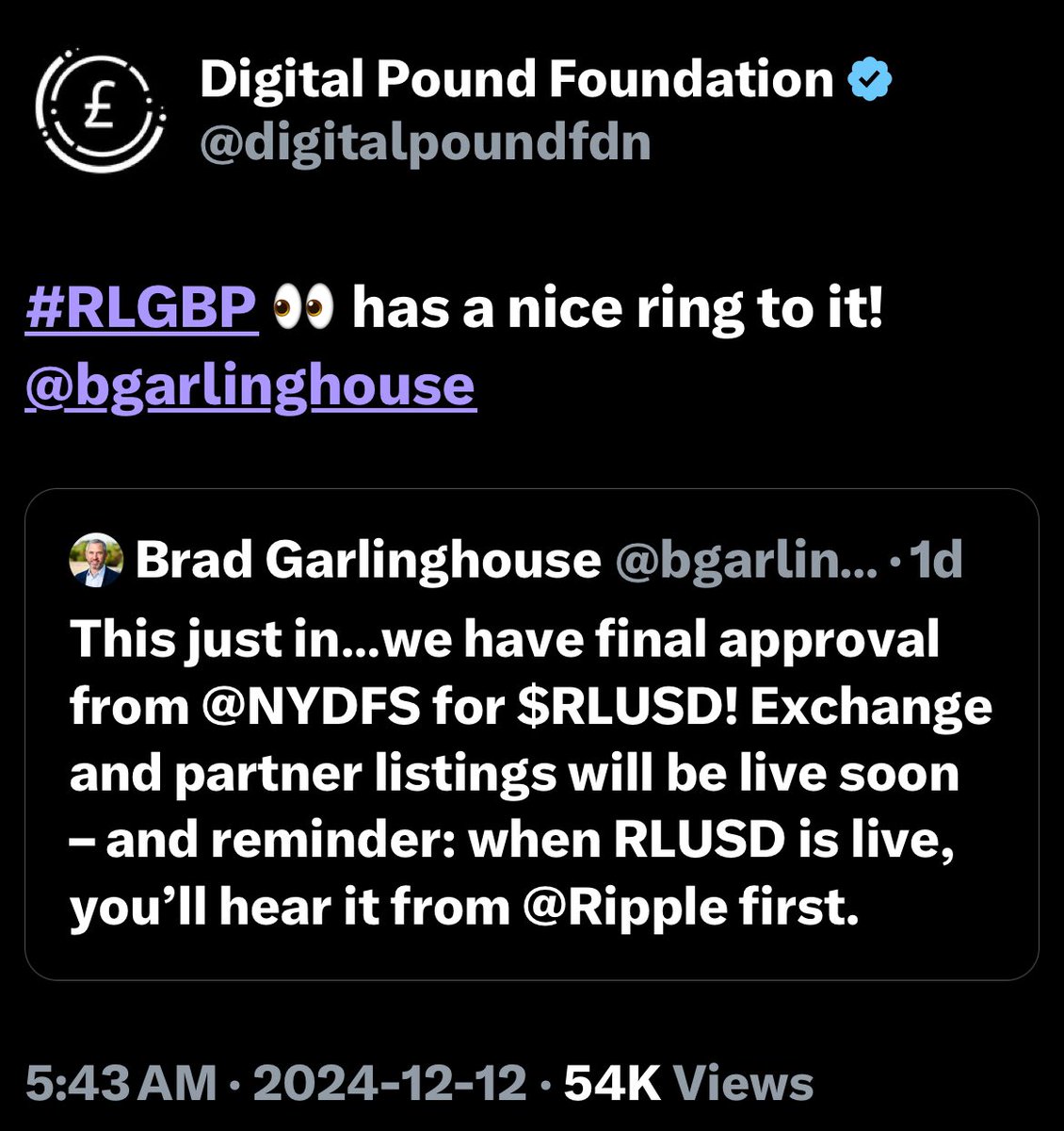 MrManXRP's tweet photo. ✅RLUSD 
✅RLJPY 
✅RLGBP.

I’m still waiting for RLEUR and RLCNY

Ripple will not house the worlds stablecoins, but rather only house RESERVE assets.  Ripple is focused on wholesale money.

Once these new Ripple stablecoins are created the eSDR (IMF currency) can exist!
Each currency is allotted a weight (%) in this basket of currency.  No!  XRP is not an eSDR, but rather the asset that allows that currency to transfer value.