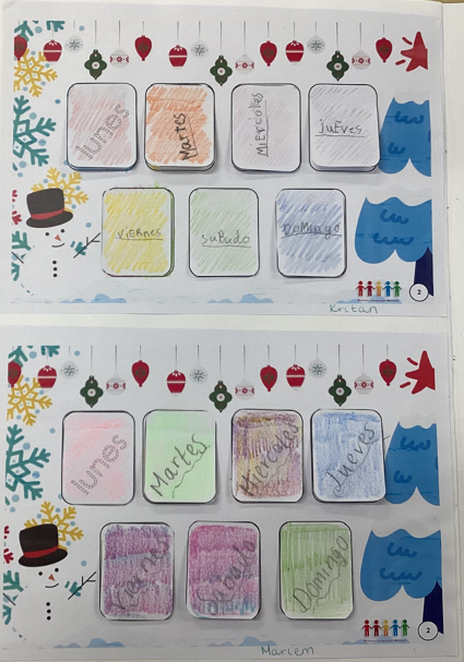 LyonParkPrimary's tweet image. 3Y got creative in Spanish, making advent calendars! 🎄 They used their knowledge of days, numbers &amp;amp; months to complete the project. ¡Buen trabajo! 🇪🇸✨ #SpanishLearning #AdventCalendar #CreativeClassroom