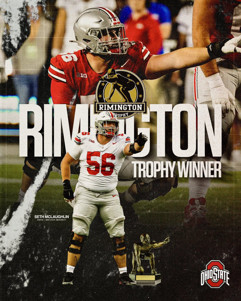 Buford Football (@buford_football) on Twitter photo Rimington Trophy Winner ➡️ <a href="/Seth_Mc24/">Seth McLaughlin</a>
@Buford_Football alumni and current <a href="/OhioStateFB/">Ohio State Football</a> center, Seth McLaughlin, has been named college football’s best center❗️🏆
#Gloryland | #AppEra Rimington Trophy Winner ➡️ <a href="/Seth_Mc24/">Seth McLaughlin</a>
@Buford_Football alumni and current <a href="/OhioStateFB/">Ohio State Football</a> center, Seth McLaughlin, has been named college football’s best center❗️🏆
#Gloryland | #AppEra