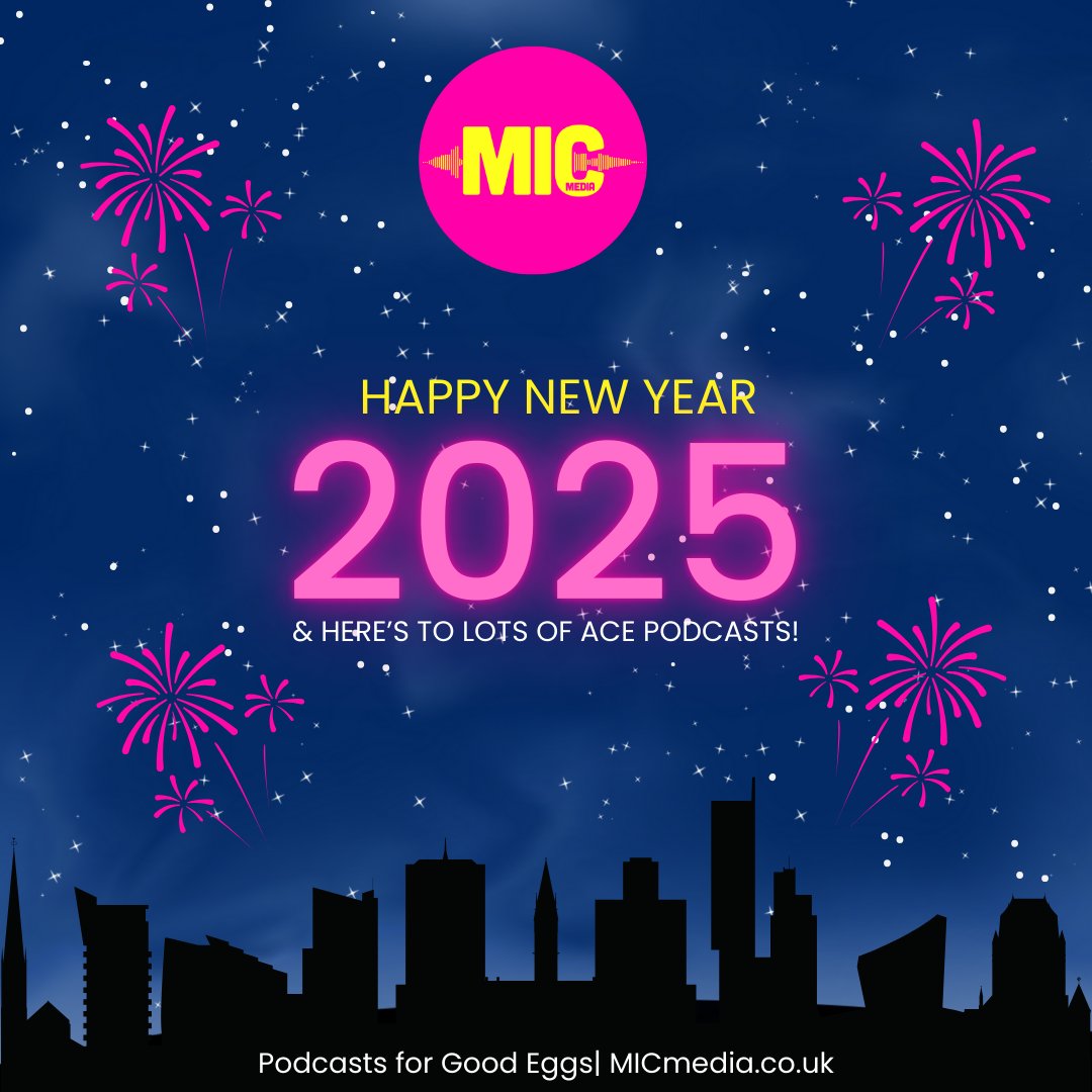 A huge, massive Happy New Year!

Here's to lots of new podcasts, new episodes and new conversations!

Love Vic and Team MIC x