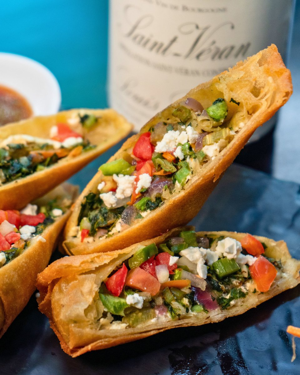 thecoppersja's tweet photo. Crispy, savory, and bursting with flavour – our feta spinach spring rolls are a vibrant start to your meal. 
📍9 Haining Road, Kingston 5
📞6727251/8155609
🌐 https://t.co/dCJJ3rn3sz
#TheCoppersRestaurant #KingstonRestaurant #KingstonEats #JamaicanRestaurant #JamaicanFood https://t.co/TsJ7RHlbFb