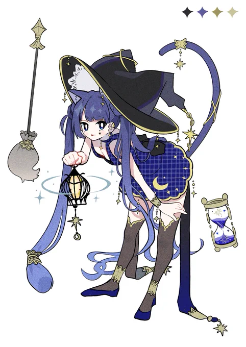 猫耳と夜空と魔女 