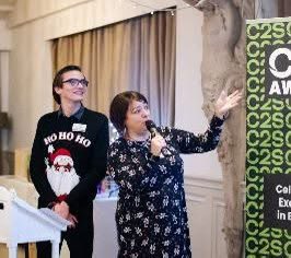 ChamwellCentre's tweet photo. Thank You, Circle to Success!
for inviting us to their 10th Christmas lunch We couldn’t be prouder of Zac presented with Ria. Zac spoke about his disabilities, his time at School, college, his supported internship at Chamwell, and how he’s now part of our team full-time. https://t.co/TrzDaJVotu