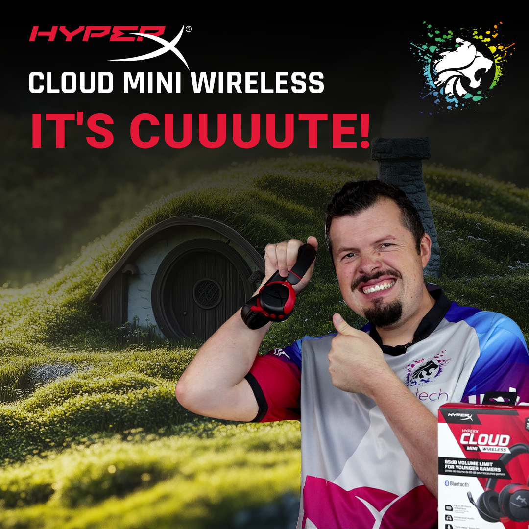 Evetech's tweet photo. 🎧Who needs a full-sized headset when you've got the HyperX Cloud Mini? 🤏 It's the perfect fit for little gamers!  Plus, it comes with super cool stickers! Sticker shock! 🤯

Check out the full review : https://t.co/Z8e2iD878C

#Evetech #HyperX #CloudMini #kidgamer #gamingheadset #techforkids