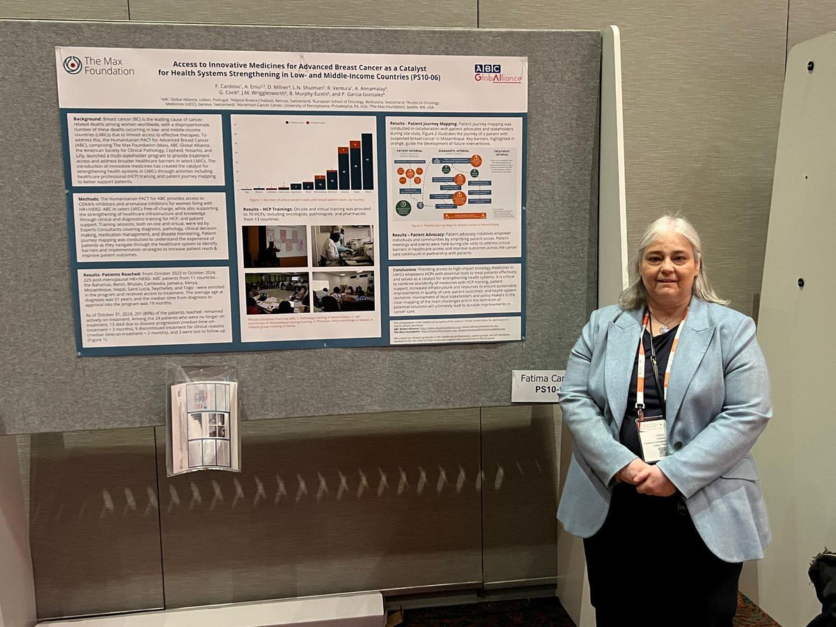 ABCGlobalAll's tweet photo. #SABCS24 PS10-06 Access to innovative medicines for #advancedbreastcancer as catalyst for health systems strengthening in LMIC. 
More at https://t.co/M1xEEOzP8R
#HumanitarianPACT @themaxfndn @OncoAlert https://t.co/I1jo8Ufpx6