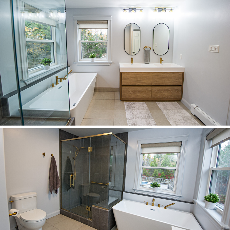 HGC_NS's tweet photo. We love the sleek and modern feel of this bathroom remodel. https://t.co/JJyXcDk772
