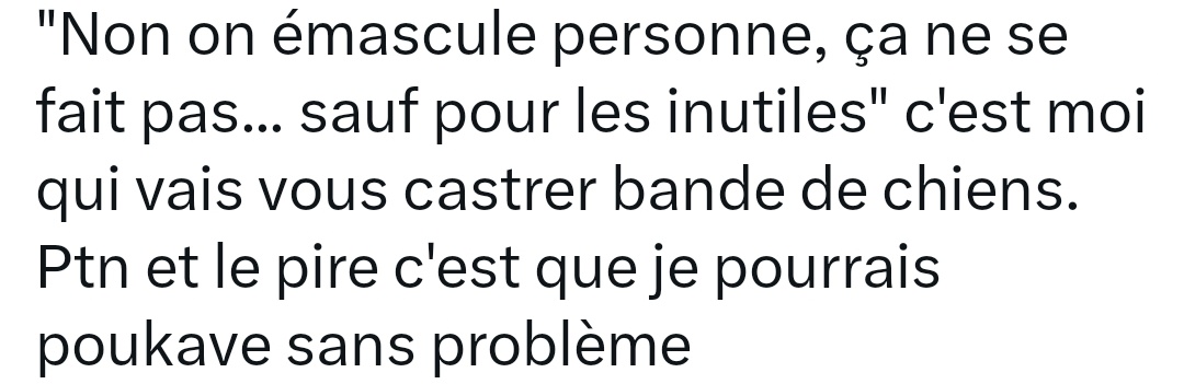 Tw transphobie

Le contexte c'est un formateur qui était en roue libre sur les "blagues" miso, racistes et transphobes 
🔒