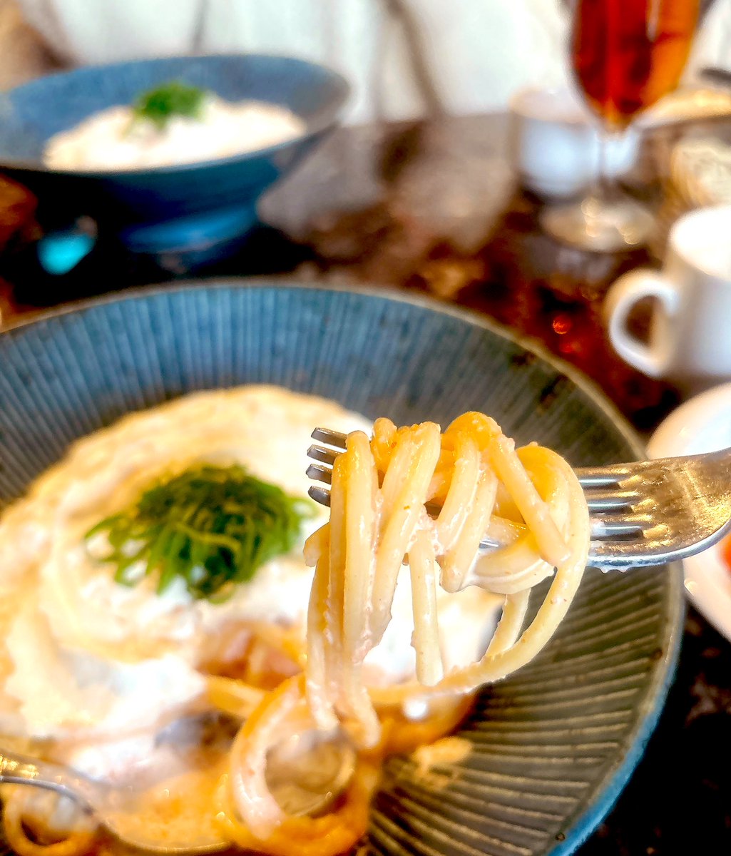 shakeitparadise's tweet photo. ♢Cafe&Bar Princess Cheers🎀
千葉市中央区富士見町
・ふわふわクリームの明太子パスタ
❅ふわっふわのエスプーマに包まれた明太子パスタです
#PrincessCheersCafe
#女子会 #ランチ #パスタ #スパゲティ
#昼ごはん #昼御飯 #カフェ #カフェ巡り
#明太子パスタ #千葉グルメ #暴食戦線 https://t.co/P3Fd41gERM