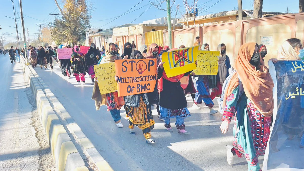 Javeria_Balochh's tweet photo. Militarization of BMC is a human rights crises. We demand action.
#SaveBMC
#StopMilitarizationOfBMC https://t.co/TWgmal6fLl