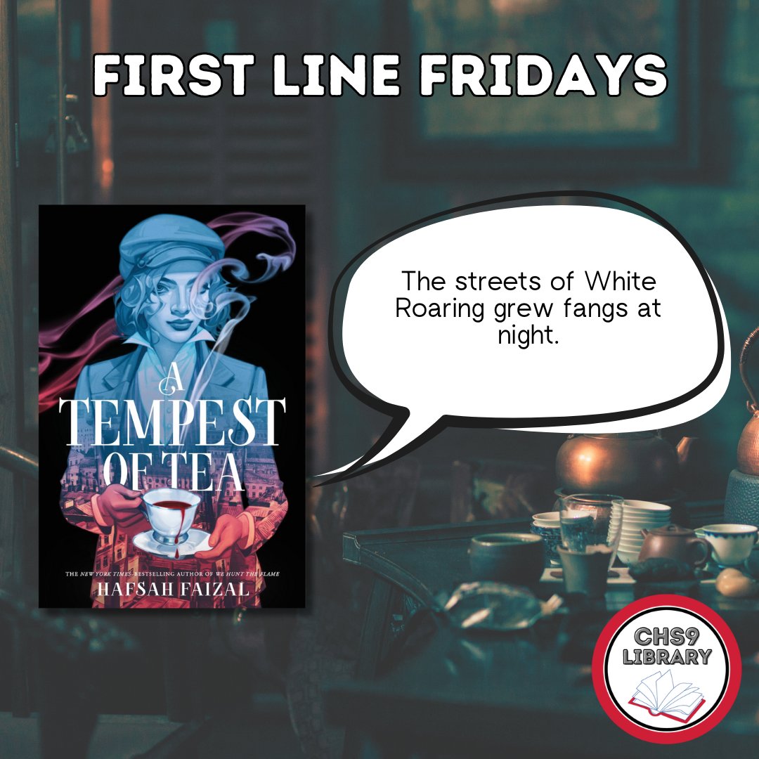 CHS9LIB's tweet photo. Arthie Casimir, a criminal mastermind, runs a prestigious tea room by day &amp; an illegal bloodhouse by night. When the future of her teahouse is threatened, she forms an unlikely alliance with a misfit crew to infiltrate vampire society.
#FirstLineFridays #CHS9Reads @CISDlib https://t.co/JWsohBDKw2