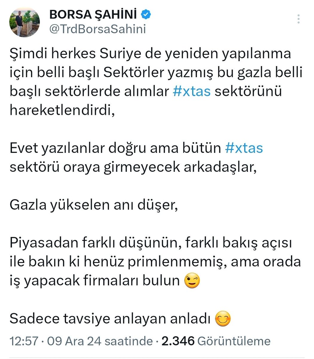 TrdBorsaSahini's tweet photo. 🚨🚨🚨

Pazartesi fenomenlerin gazı ile alınan #xtas gazla yükselip anı düştü mü 😉

Farklı düşünün dedim mi 😉

Twet bu kadar anlayana 😊👍

#kchol #tuprs #ykbnk #akbnk #garan #BIMAS #sokm #crfsa #sasa #sise #sahol #astor #kontr #gesan #yeotk #thyao #PGSUS #clebi #tavhl #EKOS #reedr