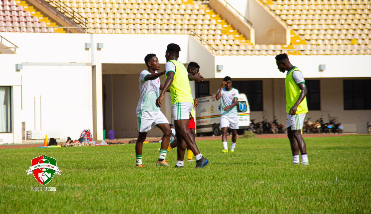 KarelaUtd_FC's tweet photo. We're Ready To Give It Our All! We're more determined than ever to take down the league leaders, Gold Stars o. SATURDAY.
#KarelaUnited
#FinalTraining
#Determination https://t.co/0PsOVodIo0