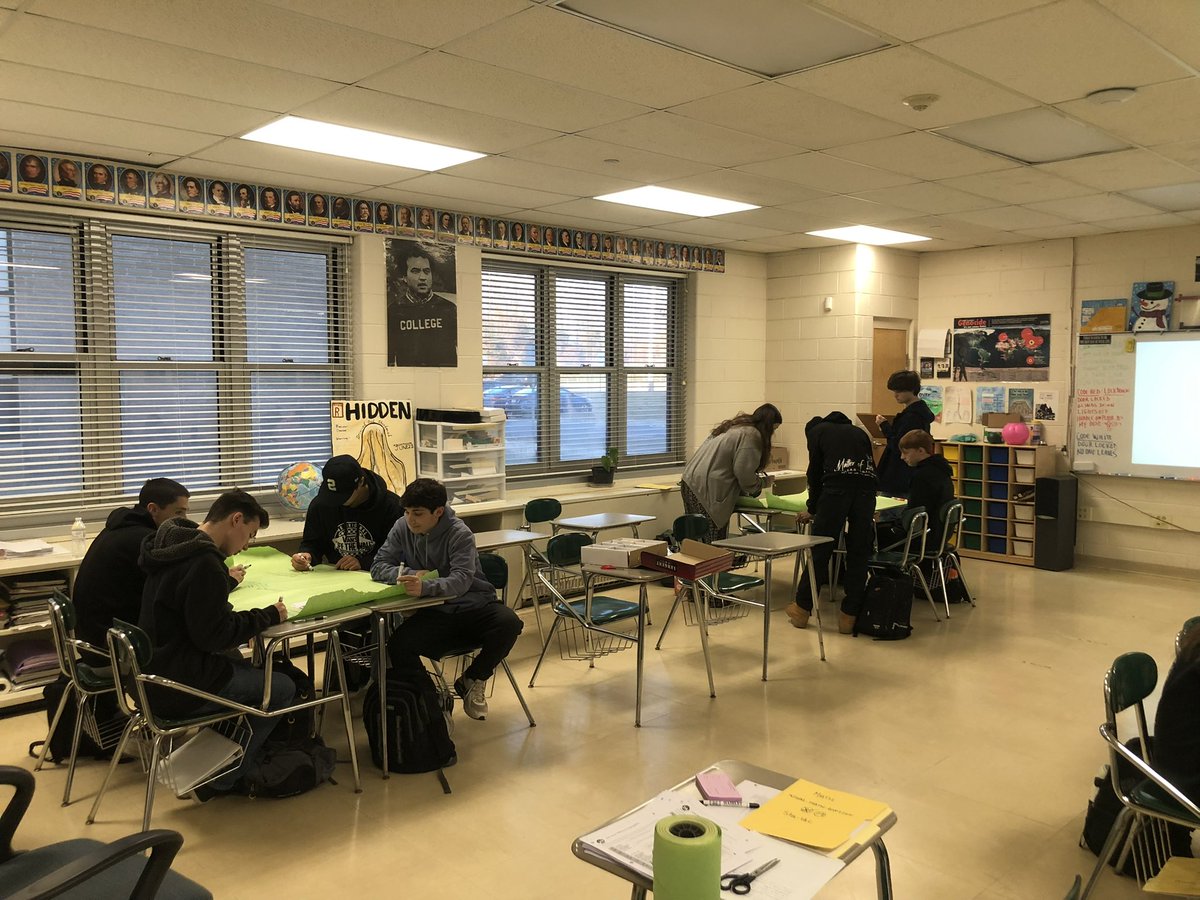 BrickMemorialHS's tweet photo. Mr. Bloom’s USII Honors students are engaging in a Big Paper activity to explore and react to the tragic story of Emmett Till, a 14-year-old murdered in 1955. This powerful learning opportunity fosters thoughtful discussion and reflection. #HistoryWithHeart https://t.co/GVPV2KW4pb