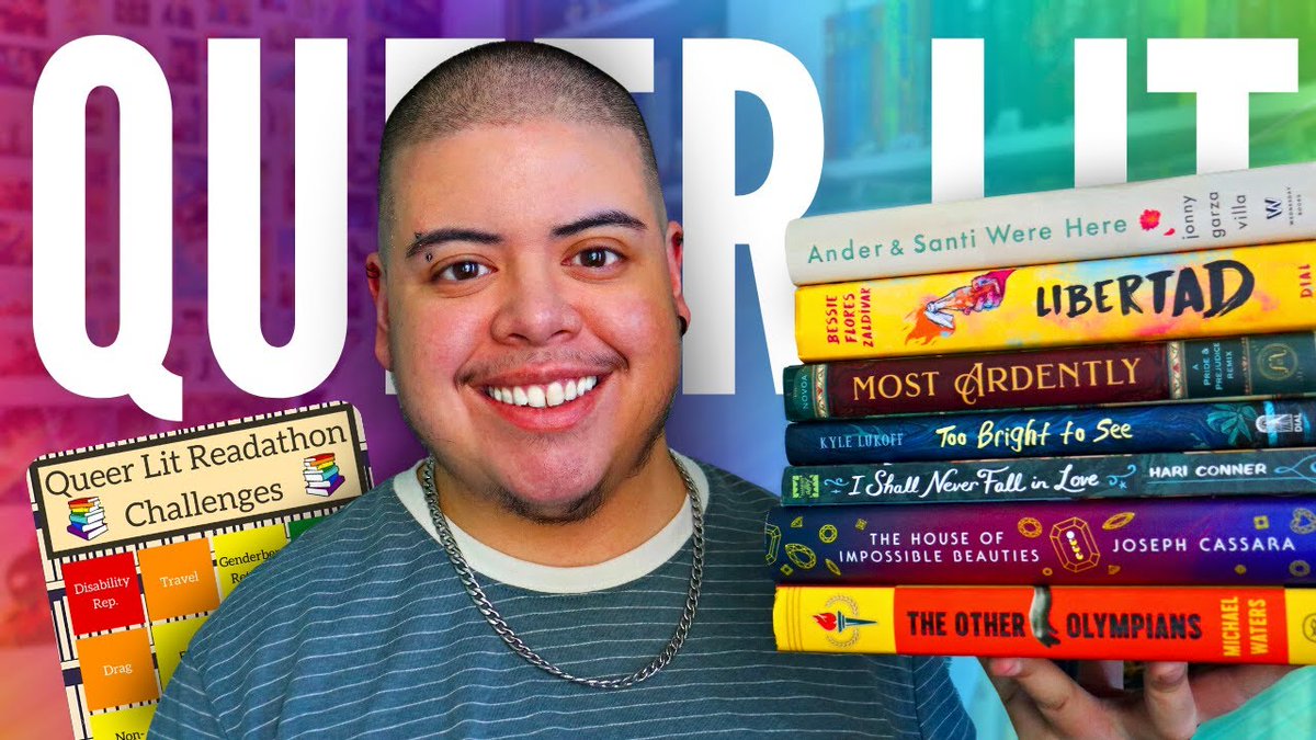 🔔 NEW VIDEO! Today, I'm recommending books that could apply to every single prompt on the <a href="/queer_lit/">Queer Lit Readathon</a> Round 14 bingo board!

Even if you're not taking part this round, it's an evergreen list of 30+ queer books you can read all year long 😌📚🌈

📷 youtu.be/LY6twY3nlHE