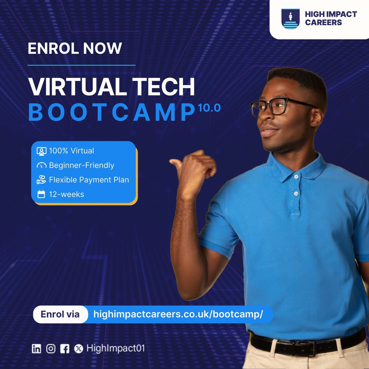 OgbeniDipo's tweet photo. More than certifications you need work experience and mentorship to get a job in the UK 🇬🇧, France 🇫🇷, Germany 🇩🇪, Netherlands 🇳🇱, anywhere else across Europe 🇪🇺, Canada 🇨🇦, Nigeria 🇳🇬, Ghana 🇬🇭, Kenya 🇰🇪 or South Africa 🇿🇦.

Join @HighImpact01’s Virtual Tech Bootcamp where you will be provided with the skills, experience, competencies, knowledge and confidence needed to transition into an impactful tech or non-tech career. You can enrol for any of the courses below:

•Agile Project Management 👨🏾‍💻
•Business Analysis👨🏽‍🎓
•Cyber Security 👩‍💻
•Data Analysis👨🏾‍💻
•Product Management📲

Enroll now via https://t.co/Ks5X2bKlsx!