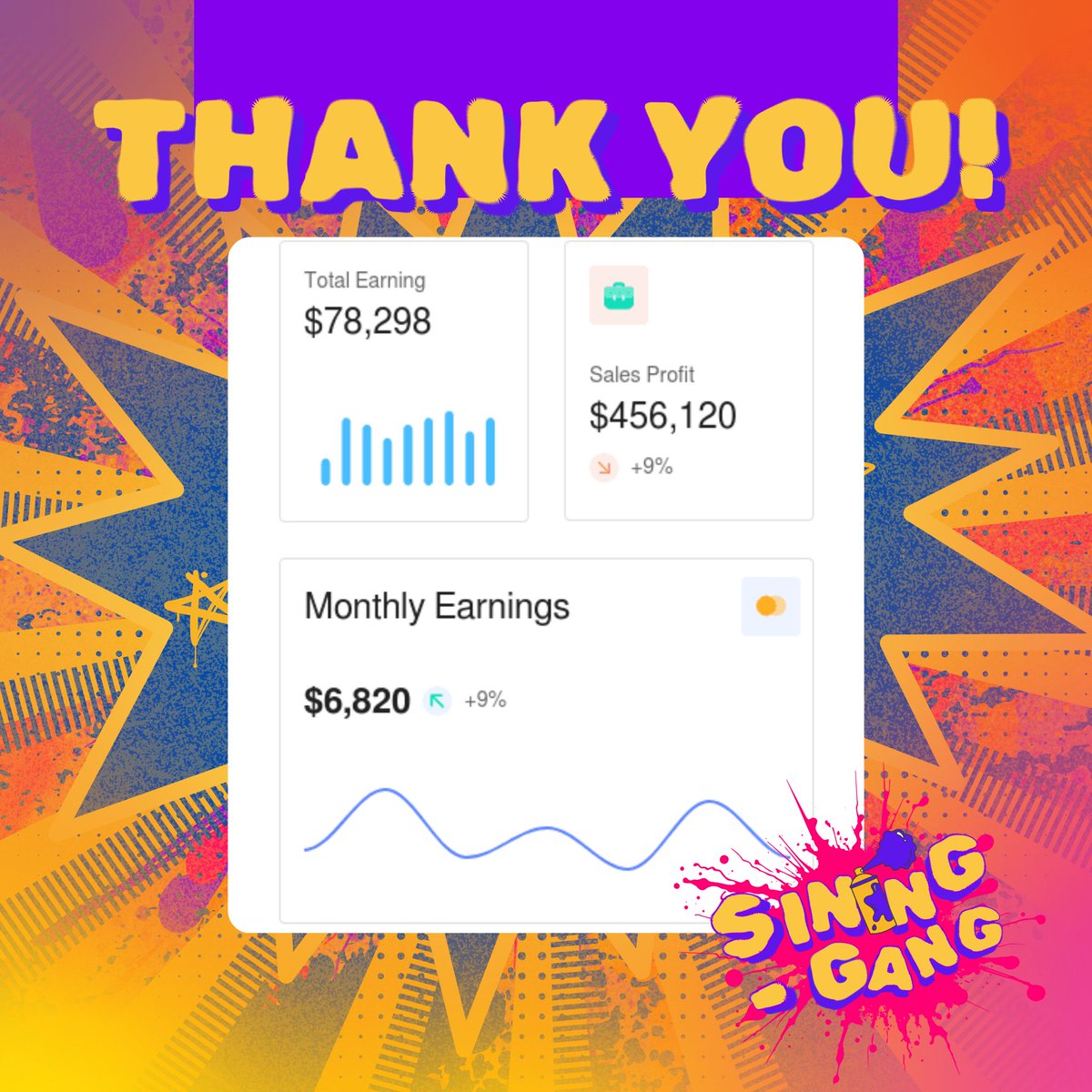 SiningGang_'s tweet photo. What a day! The mural was a huge success thanks to YOU! 🎉 We've raised a total of $78, 298 during our live yesterday. Thanks to your voices and kind donations, we will be giving the amount to the following below:

#MuralsforCauses
#MuralSuccess
#SiningGang https://t.co/lDyqWsskWC