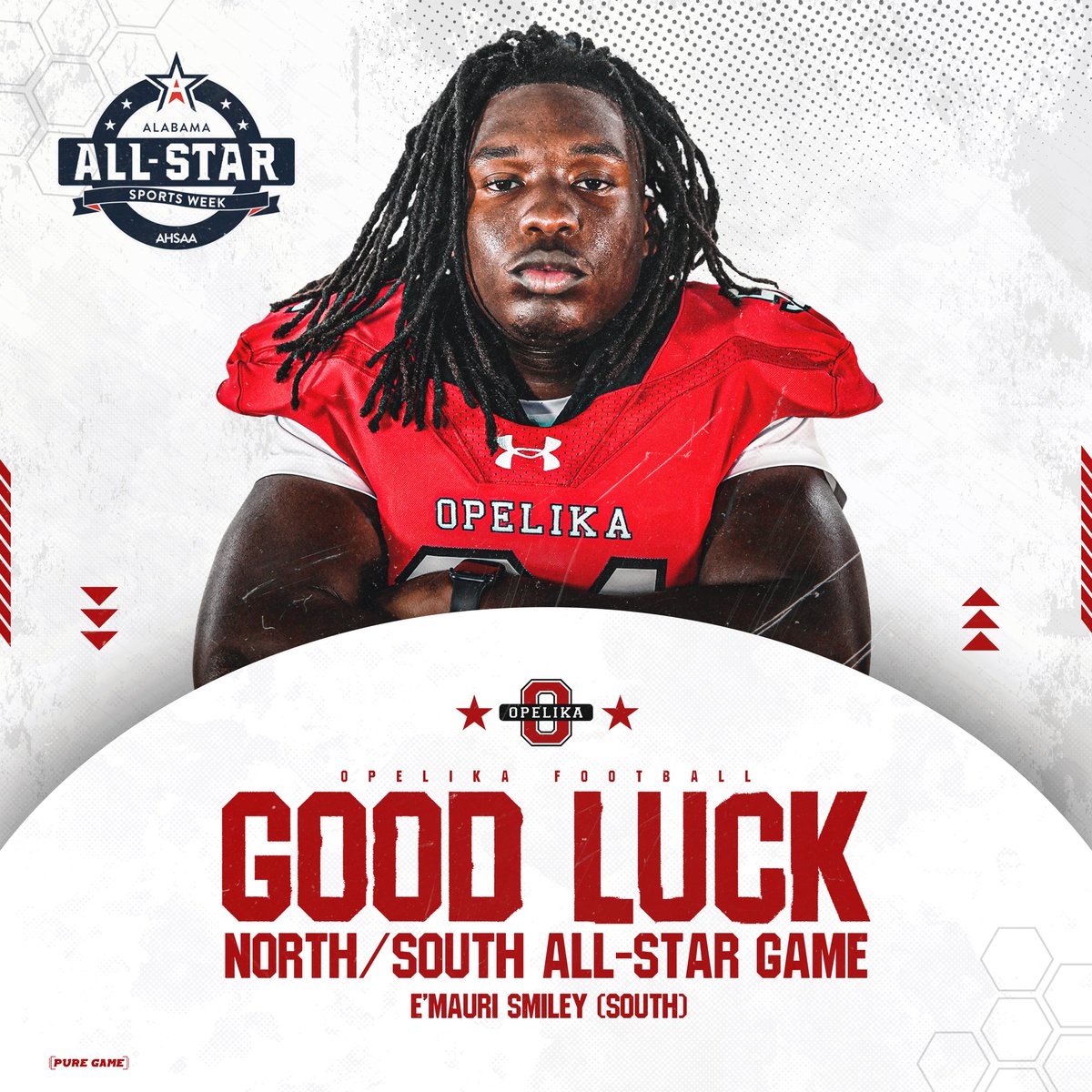 Opelika Football (@footballopelika) on Twitter photo Gameday!
Good luck to <a href="/jamarimill3r/">Jamari “fat” Miller</a> and <a href="/EMauriSmiley91/">E'Mauri Smiley</a> today in the North-South All Star game at 2 PM at Hancock-Whitney Stadium! The game will also be broadcasted on NFHS Network, the AHSAA TV Network, or listen on the Alabama Radio Network
#OwnIt Gameday!
Good luck to <a href="/jamarimill3r/">Jamari “fat” Miller</a> and <a href="/EMauriSmiley91/">E'Mauri Smiley</a> today in the North-South All Star game at 2 PM at Hancock-Whitney Stadium! The game will also be broadcasted on NFHS Network, the AHSAA TV Network, or listen on the Alabama Radio Network
#OwnIt