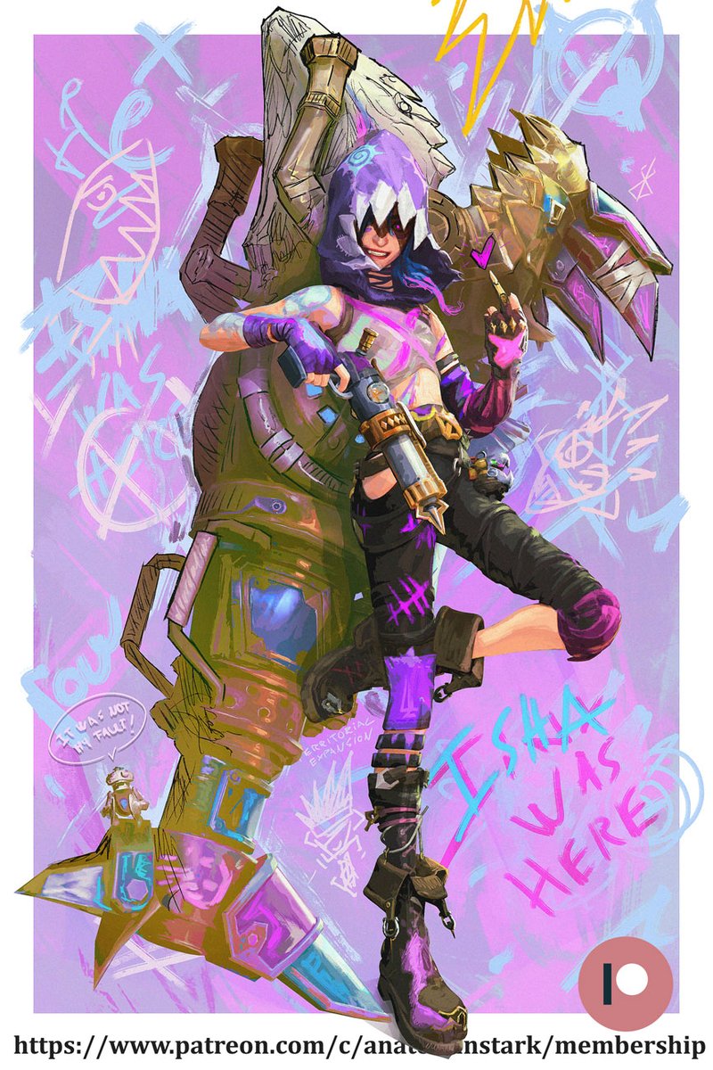 AnatoFinnstark's tweet image. Fishbones ! 
The third Poster for the " Jinxed " ti3r.
Only available on P@tre0n 
#Arcane #Jinx