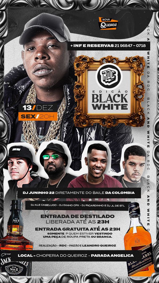 Hoje Tem RDC na CHOPERIA QUEIROZ Com DJ JUNINHO 22 e Vários outros DJs convidados ✋🥇🔥