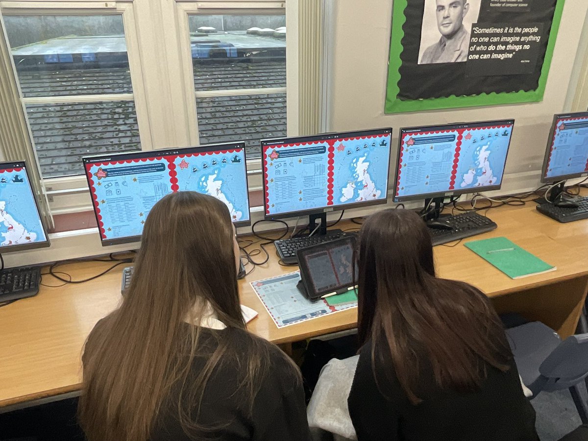 EHS_CCSBS's tweet photo. Year 9 Computing and Y10 Computer Science classes taking on the GCHQ Christmas puzzles/problem-solving tasks today! We have some fantastic code-breakers at @endonhighschool - they were brilliant! 👏 #GCHQChristmasChallenge https://t.co/06sXWi4Eq3