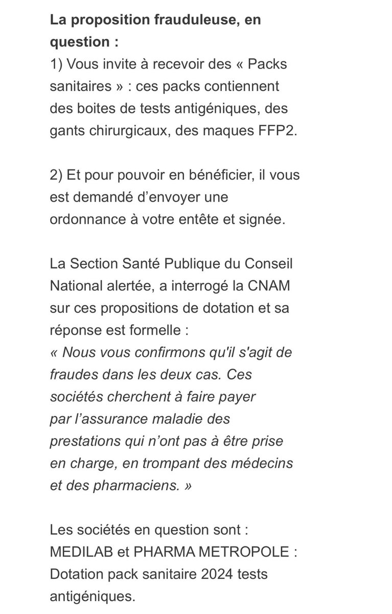 Pour les médecins généralistes 👉 une fraude signalée par <a href="/ordre_medecins/">Ordre des Médecins</a>