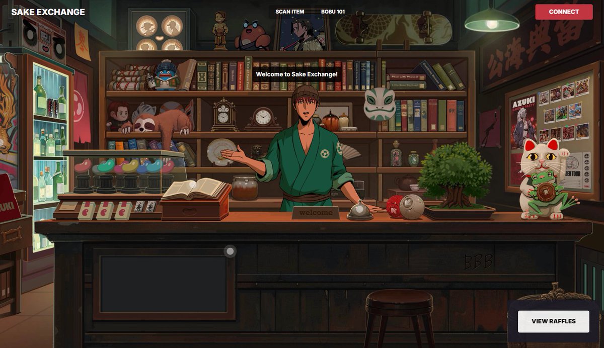 ExpectedValue_'s tweet image. Sake Exchange is officially LIVE! 

Have you thought to yourself, 

Bobu is dope, but what would make it next level?

Well, this is it. 

• Earn Points (Sake)
• Win museum-quality collectibles

Are you ready to experience @BobuBeanFarmer like never before?…