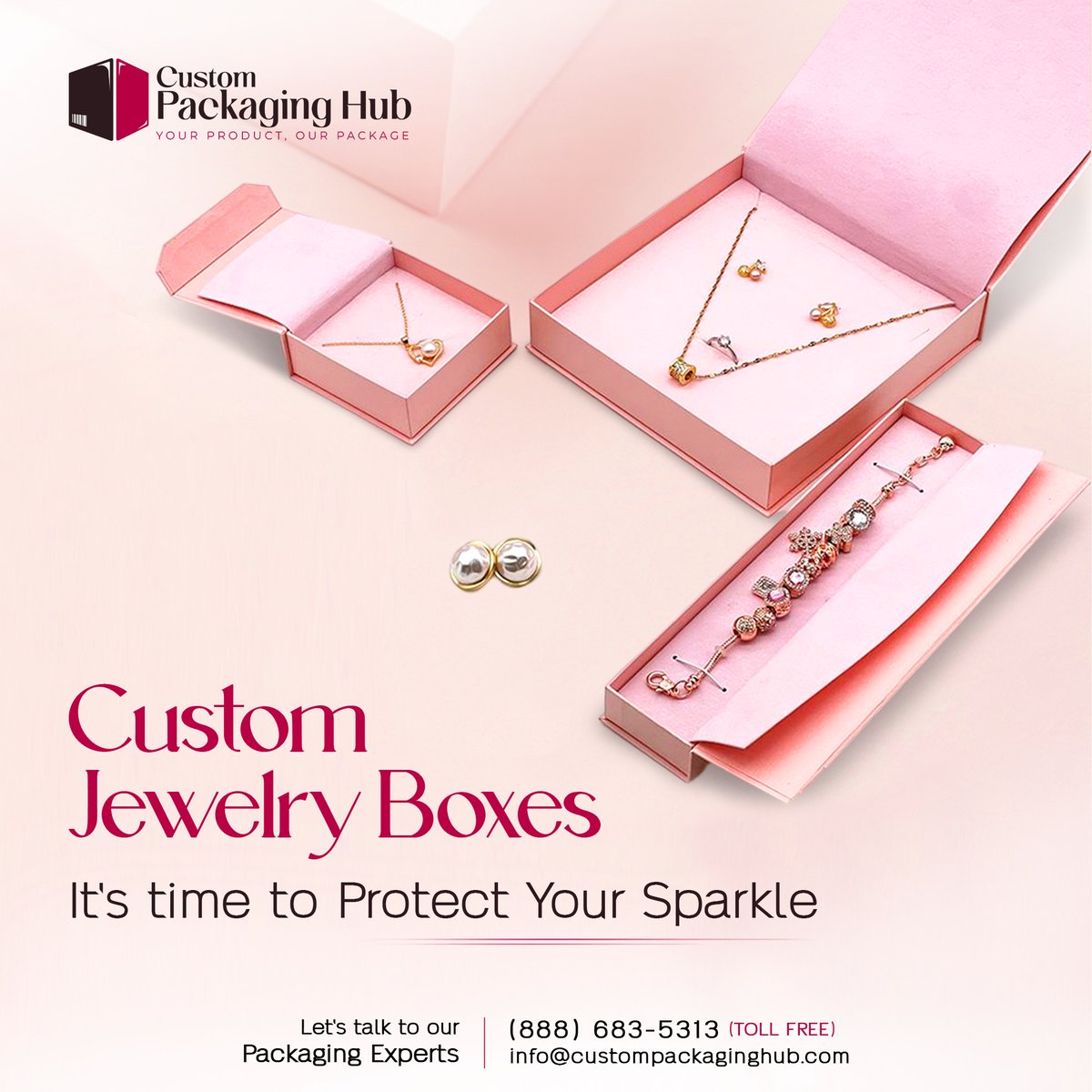 CPackagingHub's tweet image. Keep your jewelry safe and stylish with our custom boxes! Perfect for rings, necklaces, and more.

#CustomJewelryBoxes #ElegantPackaging #StylishJewelryBoxes #RingBox #NecklaceBox #EarringsPackaging #LuxuryPackaging #GiftPackaging #CustomPackagingHub