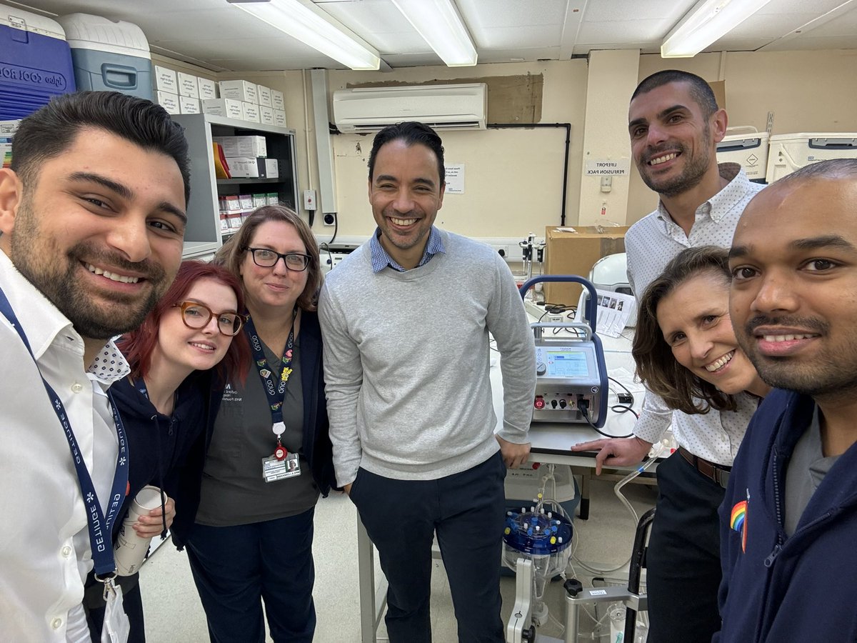 This morning we had another training session with <a href="/GetingeGlobal/">Getinge</a> on the Cardiohelp System for Normothermic Regional Perfusion (NRP). We’re making progress!

Thank you to Giordano and Ara for visiting and sharing your knowledge.