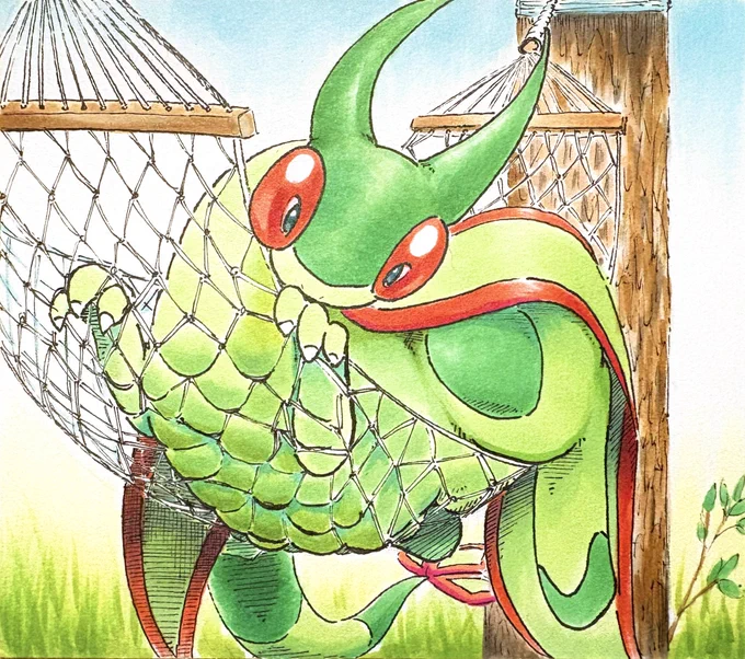 #今年も残りわずかなので今年一番伸びた絵を貼る今年新規で描いた絵だとコレだな。 