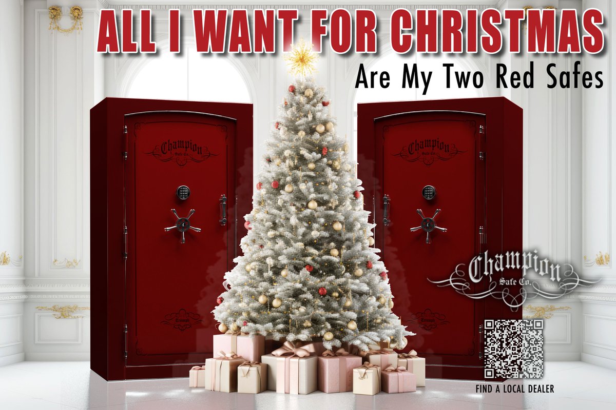 ChampionSafe's tweet photo. It’s not too late to get the gift you really want, or two for that matter. See why Champion makes the best safe on the market. Find a dealer near you: https://t.co/W1jj602XlH
#christmasshopping #ChampionSafe #americanmade #americansteel #strongerchoice #OverBuiltNotOverPriced https://t.co/670d6DWeKu