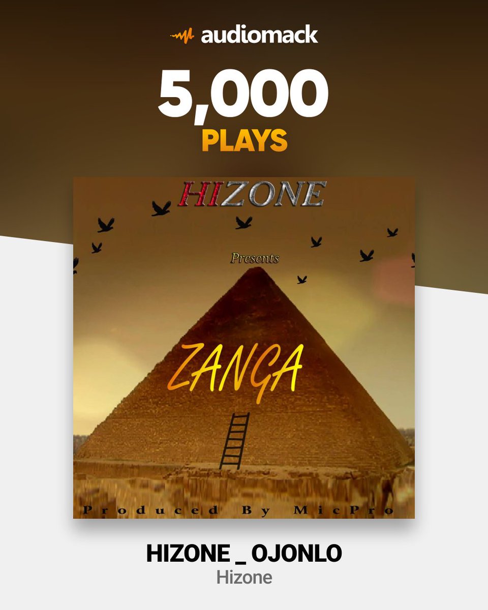 Hizoneofficial3's tweet photo. 5k total streams on @audiomackafrica in just 2 weeks.. Thanks guys, Eshe Gan ni π https://t.co/QGVLLvLun9