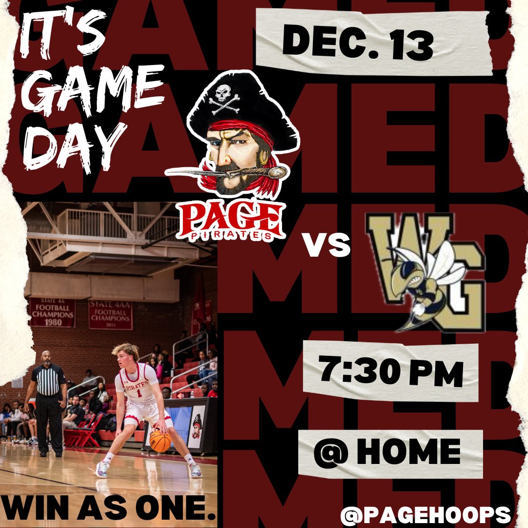 PiratesMBB's tweet image. What better day than GAME DAY!! Your Varsity Boys Basketball Team takes on the top team in conference, Western Guilford tonight at home! #WinAsOne #PackTheMac