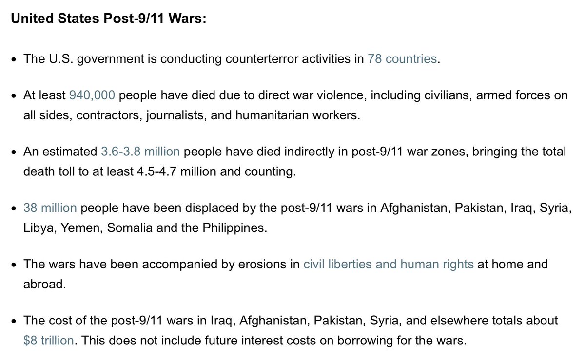 A snapshot of a few of the stunning costs (so far) of the post-9/11 wars.
watson.brown.edu/costsofwar/pap…