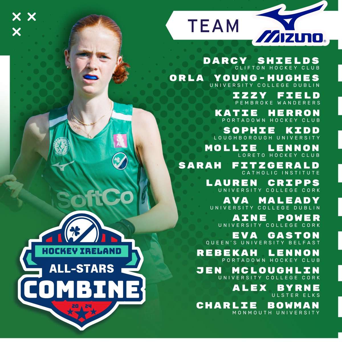 The Hockey Ireland Combine - Teams Announced ⭐ 🏑

It's finally here, the moment you have all been waiting for! The 2024 Combine Teams have been officially announced with the top players from across the country lining up side-by-side and head-to-head for a weekend of