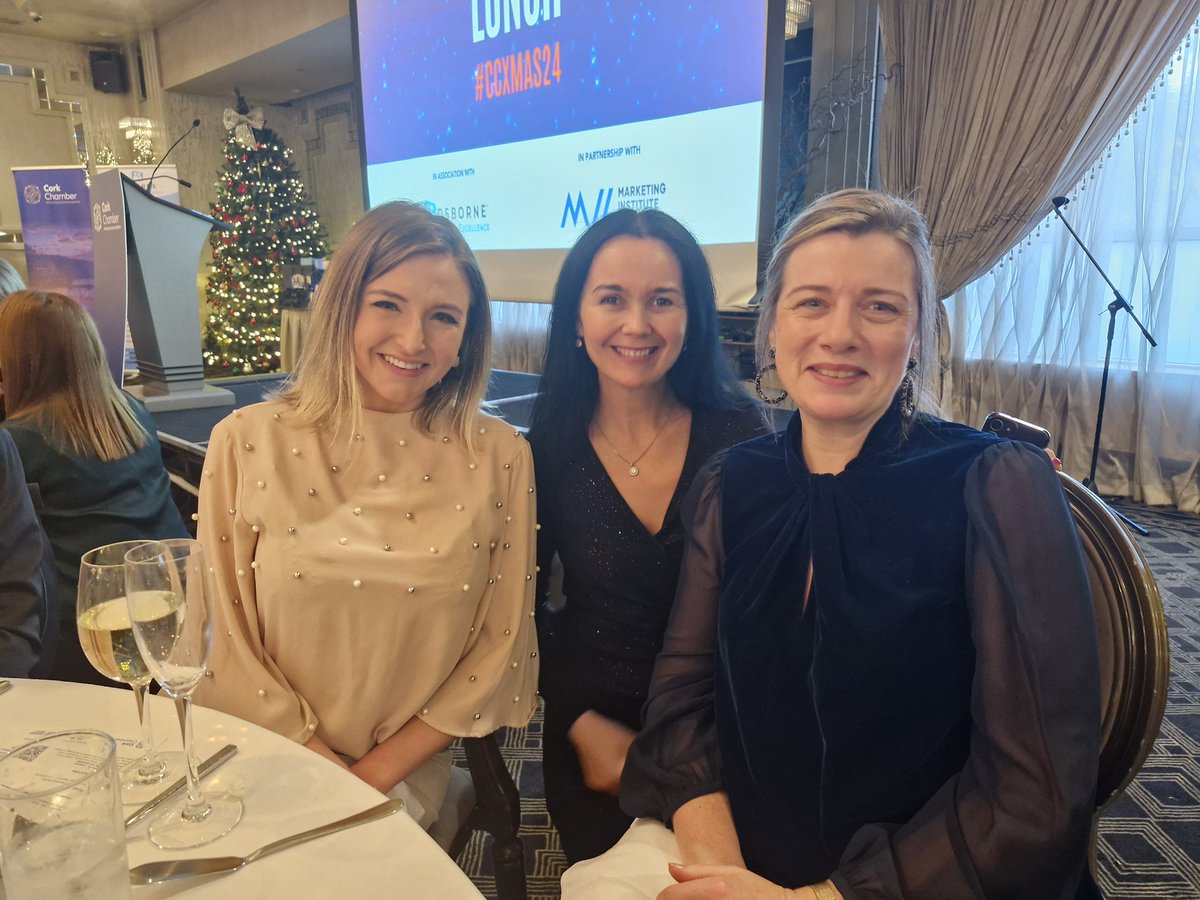 FitzKatherine's tweet photo. Thanks to @OsborneRecruits for the invitation to join @CorkChamber Christmas lunch... great fun and festive atmosphere! #ccxmas24 https://t.co/TAuAewxIdY