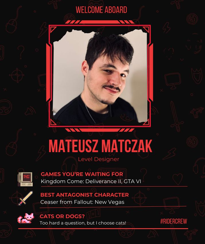 MadRiderStudio's tweet photo. Meet the New Riders! 💥 

This year, we welcomed some incredible talents to our squad - Mateusz and Natalia! 🎉 We're thrilled to have you on board and can't wait to achieve great things together. Here’s to new beginnings and shared success!

#Welcome #Member #gamedev #indiedev https://t.co/Jpxa8iQ51o
