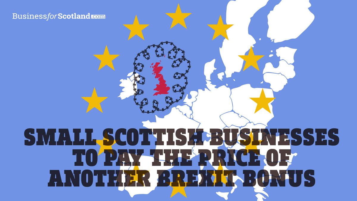 Most small Scottish &amp; UK businesses have had to stop selling to N. Ireland, as well as to Europe, because they can’t comply with new EU rules introduced today (Dec 13).

This is an important moment because it signifies the shape of things to come: bit.ly/3Dg7488